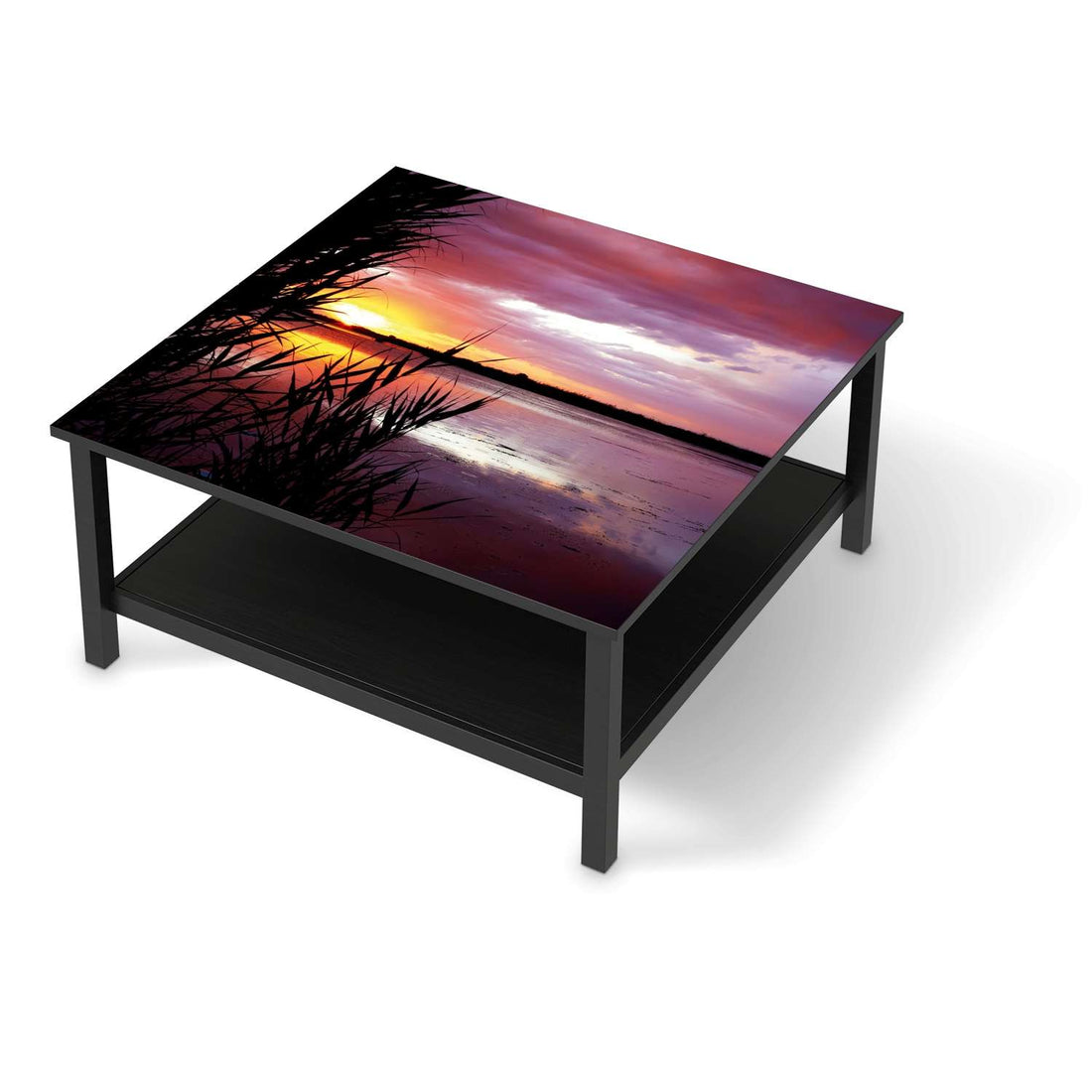 Klebefolie für Möbel Dream away - IKEA Hemnes Couchtisch 90x90 cm - schwarz