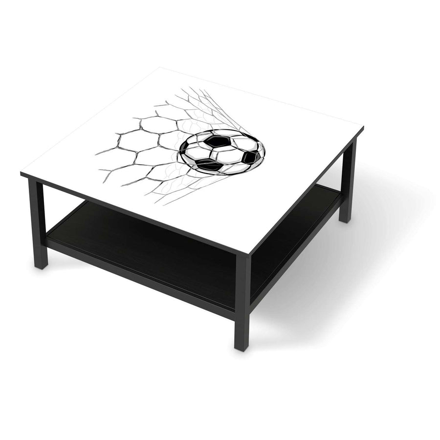 Klebefolie für Möbel Eingenetzt - IKEA Hemnes Couchtisch 90x90 cm - schwarz