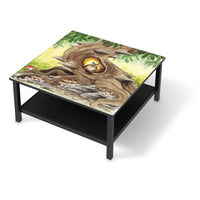 Klebefolie für Möbel Eulenbaum - IKEA Hemnes Couchtisch 90x90 cm - schwarz
