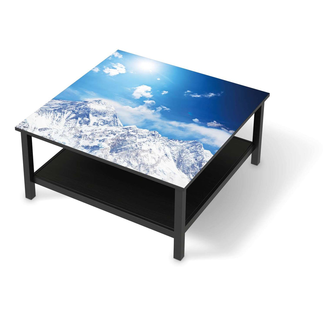 Klebefolie für Möbel Everest - IKEA Hemnes Couchtisch 90x90 cm - schwarz