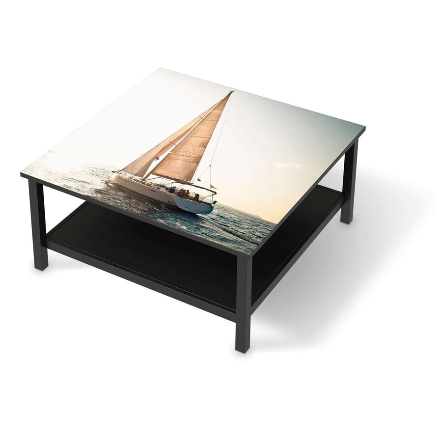 Klebefolie für Möbel Freedom - IKEA Hemnes Couchtisch 90x90 cm - schwarz