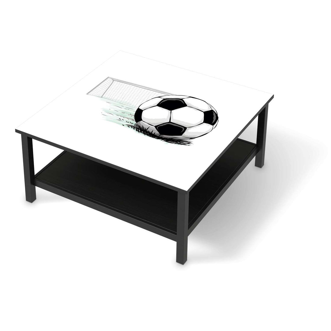 Klebefolie für Möbel Freistoss - IKEA Hemnes Couchtisch 90x90 cm - schwarz