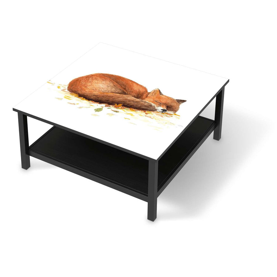 Klebefolie für Möbel Fuchs - IKEA Hemnes Couchtisch 90x90 cm - schwarz