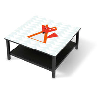 Klebefolie für Möbel Füchslein - IKEA Hemnes Couchtisch 90x90 cm - schwarz