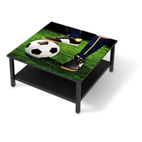 Klebefolie für Möbel Fussballstar - IKEA Hemnes Couchtisch 90x90 cm - schwarz