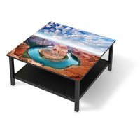 Klebefolie für Möbel Grand Canyon - IKEA Hemnes Couchtisch 90x90 cm - schwarz