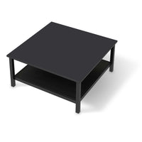 Klebefolie für Möbel Grau Dark - IKEA Hemnes Couchtisch 90x90 cm - schwarz