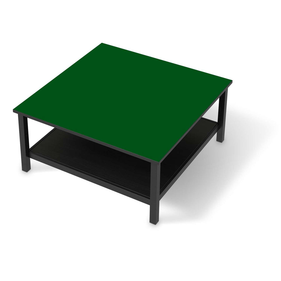 Klebefolie für Möbel Grün Dark - IKEA Hemnes Couchtisch 90x90 cm - schwarz