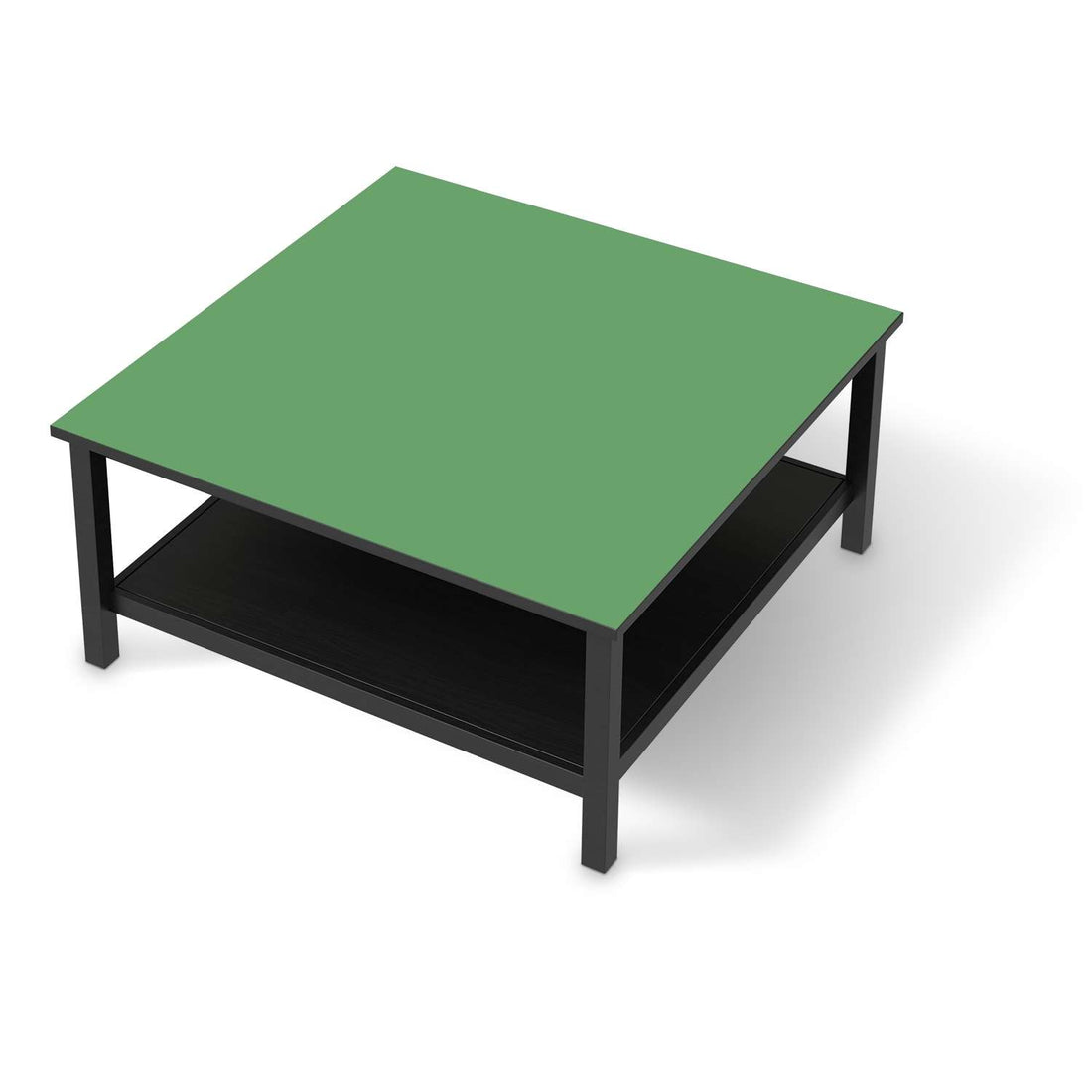 Klebefolie für Möbel Grün Light - IKEA Hemnes Couchtisch 90x90 cm - schwarz