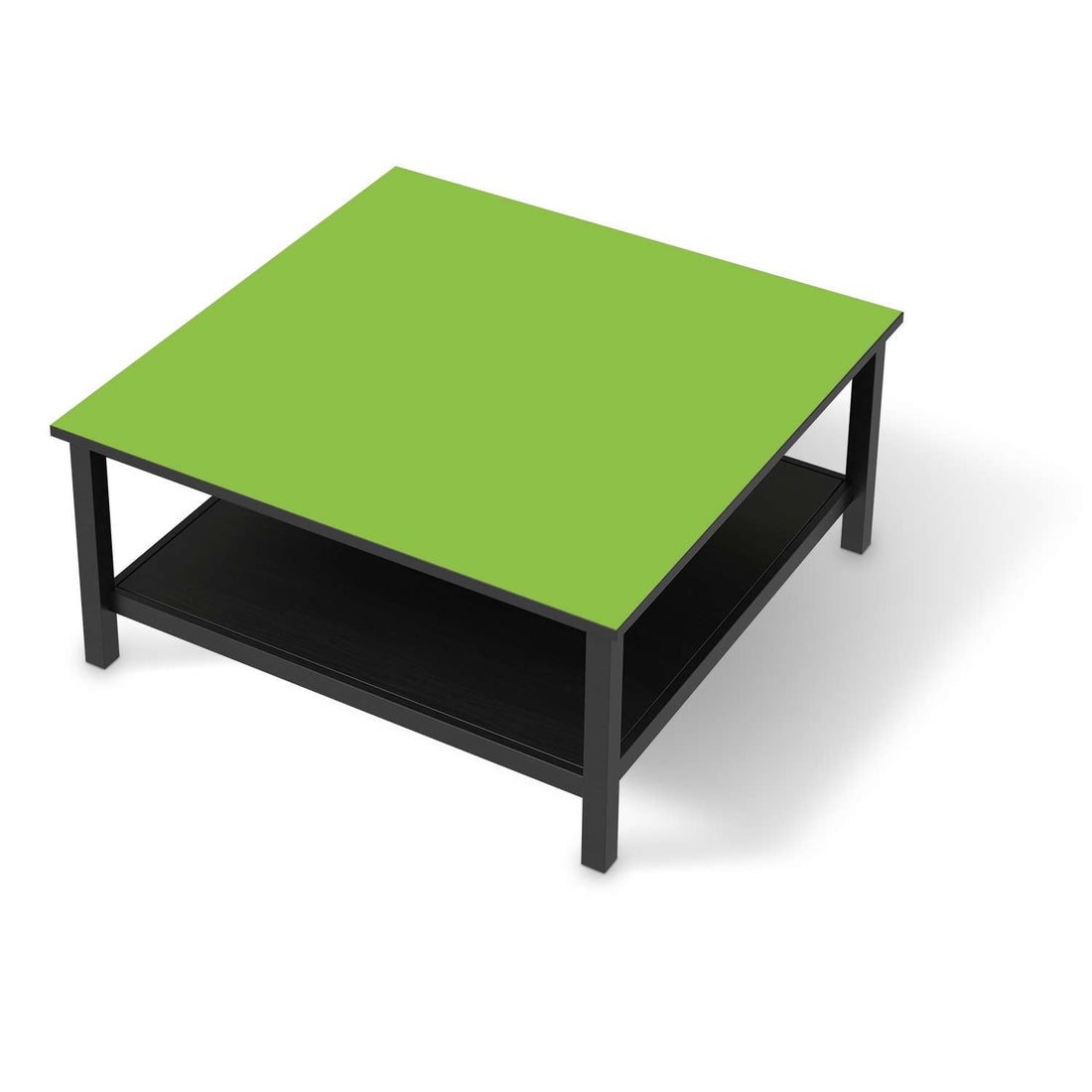 Klebefolie für Möbel Hellgrün Dark - IKEA Hemnes Couchtisch 90x90 cm - schwarz