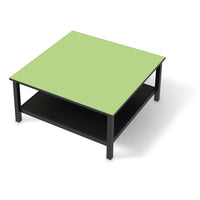 Klebefolie für Möbel Hellgrün Light - IKEA Hemnes Couchtisch 90x90 cm - schwarz
