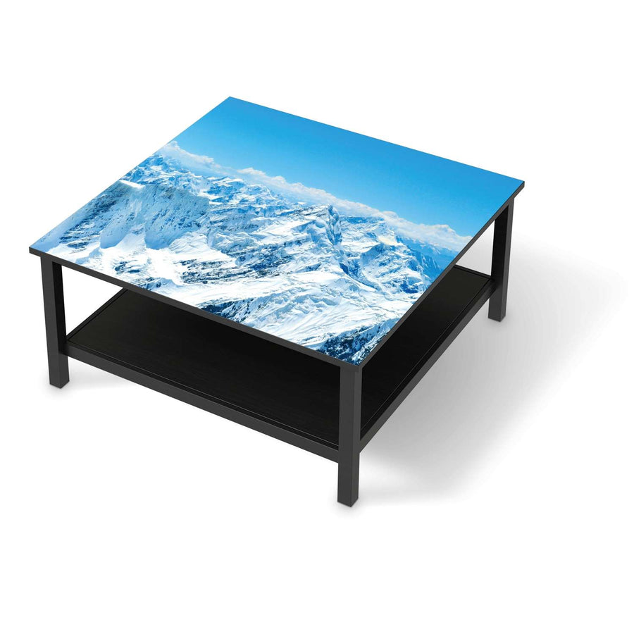 Klebefolie für Möbel Himalaya - IKEA Hemnes Couchtisch 90x90 cm - schwarz