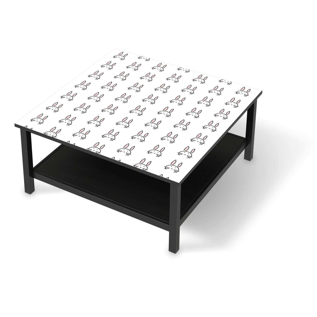 Klebefolie für Möbel Hoppel - IKEA Hemnes Couchtisch 90x90 cm - schwarz
