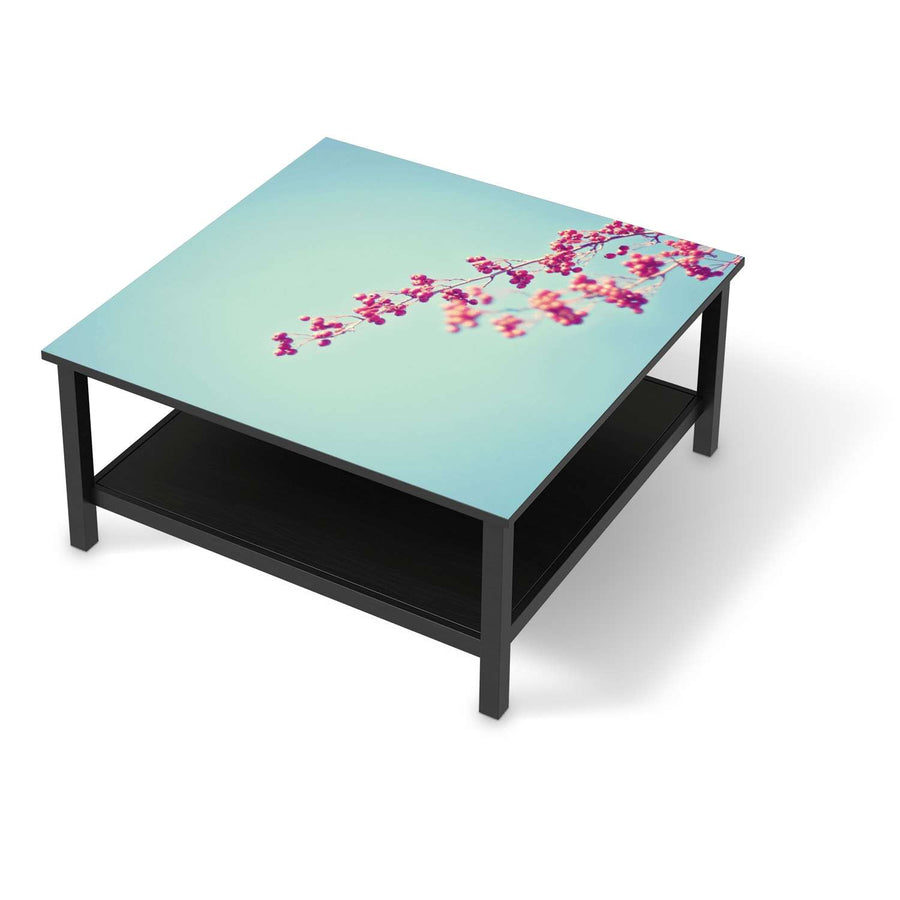 Klebefolie für Möbel Ikebana für Anfänger - IKEA Hemnes Couchtisch 90x90 cm - schwarz
