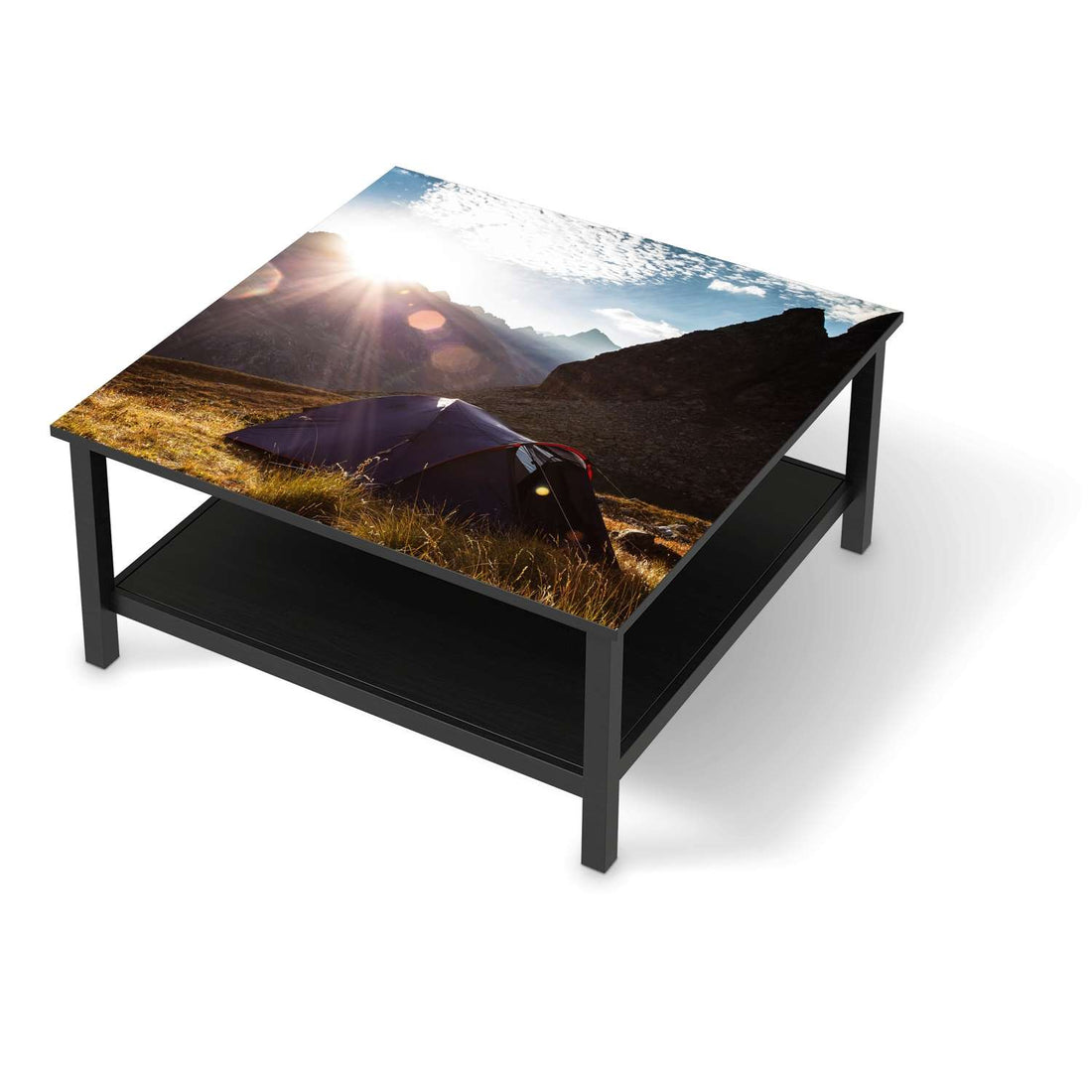 Klebefolie für Möbel Into the Wild - IKEA Hemnes Couchtisch 90x90 cm - schwarz
