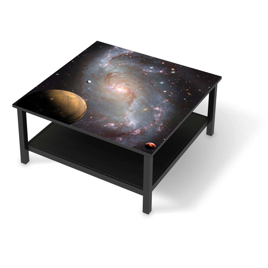 Klebefolie für Möbel Milky Way - IKEA Hemnes Couchtisch 90x90 cm - schwarz
