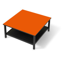 Klebefolie für Möbel Orange Dark - IKEA Hemnes Couchtisch 90x90 cm - schwarz