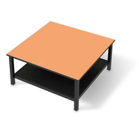 Klebefolie für Möbel Orange Light - IKEA Hemnes Couchtisch 90x90 cm - schwarz