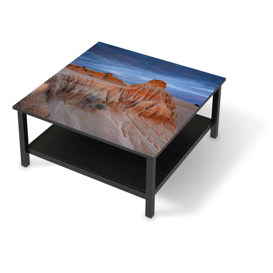 Klebefolie für Möbel Outback Australia - IKEA Hemnes Couchtisch 90x90 cm - schwarz