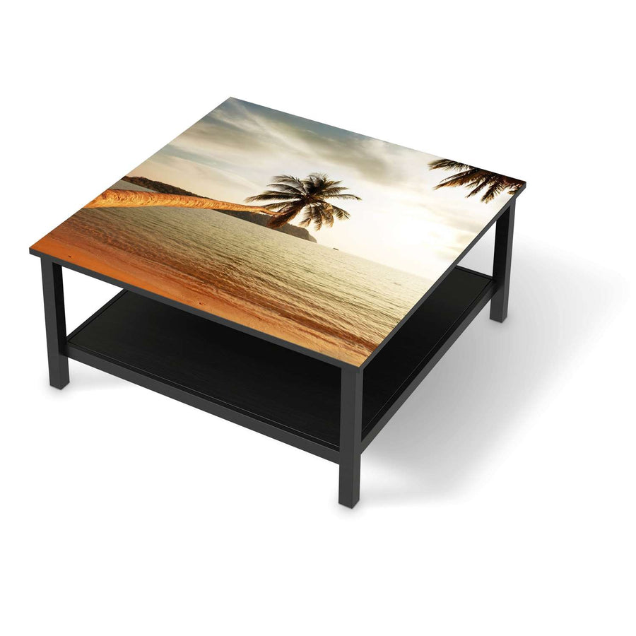 Klebefolie für Möbel Paradise - IKEA Hemnes Couchtisch 90x90 cm - schwarz