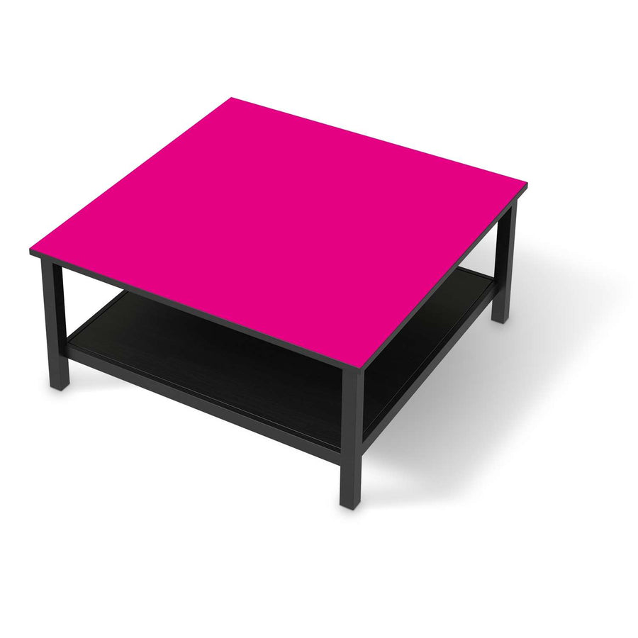 Klebefolie für Möbel Pink Dark - IKEA Hemnes Couchtisch 90x90 cm - schwarz