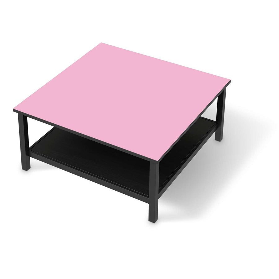 Klebefolie für Möbel Pink Light - IKEA Hemnes Couchtisch 90x90 cm - schwarz