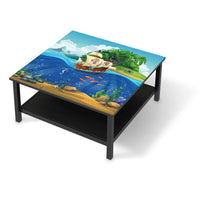 Klebefolie für Möbel Pirates - IKEA Hemnes Couchtisch 90x90 cm - schwarz