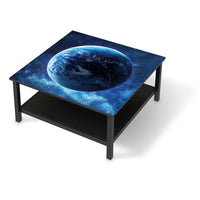 Klebefolie für Möbel Planet Blue - IKEA Hemnes Couchtisch 90x90 cm - schwarz
