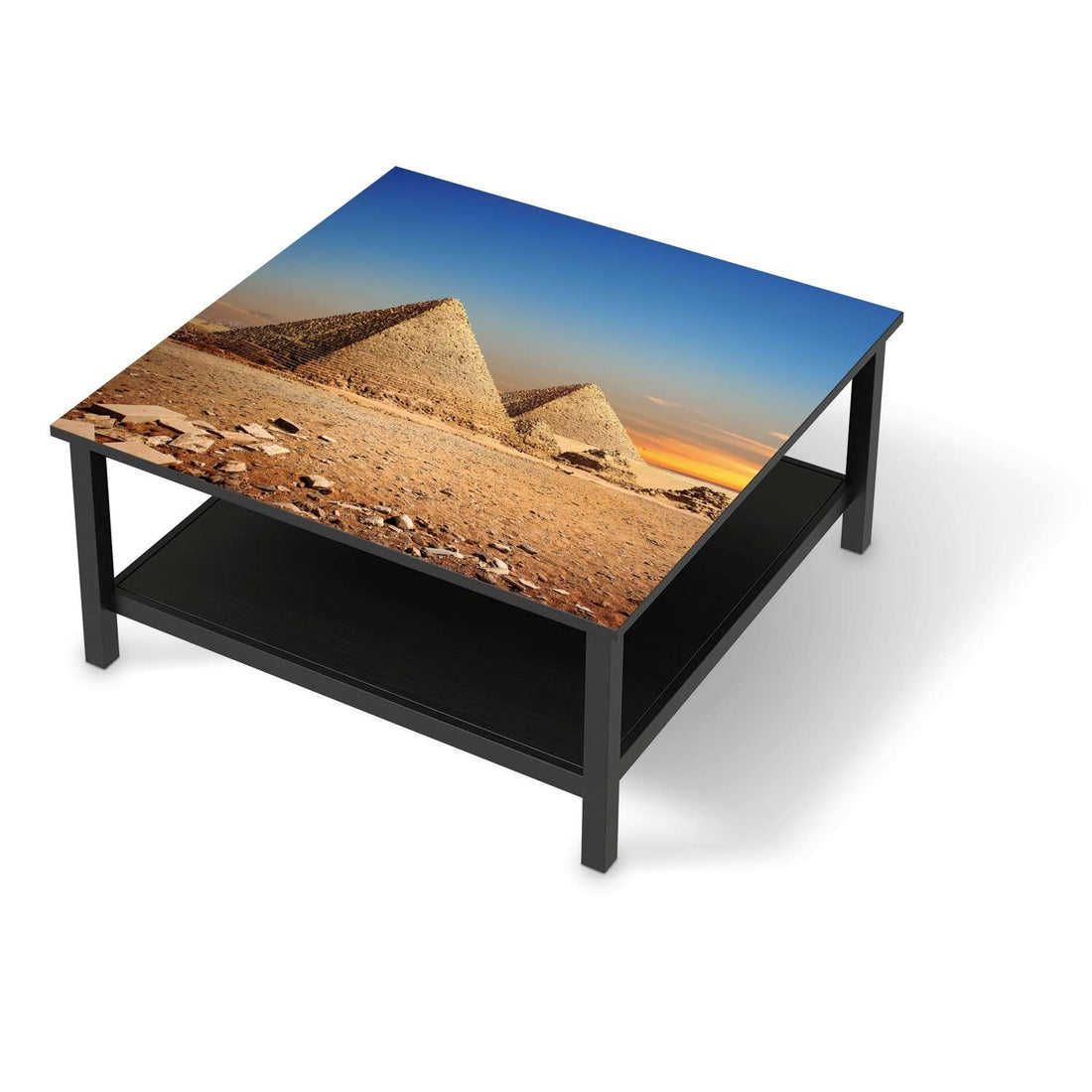 Klebefolie für Möbel Pyramids - IKEA Hemnes Couchtisch 90x90 cm - schwarz