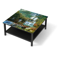 Klebefolie für Möbel Rainforest - IKEA Hemnes Couchtisch 90x90 cm - schwarz