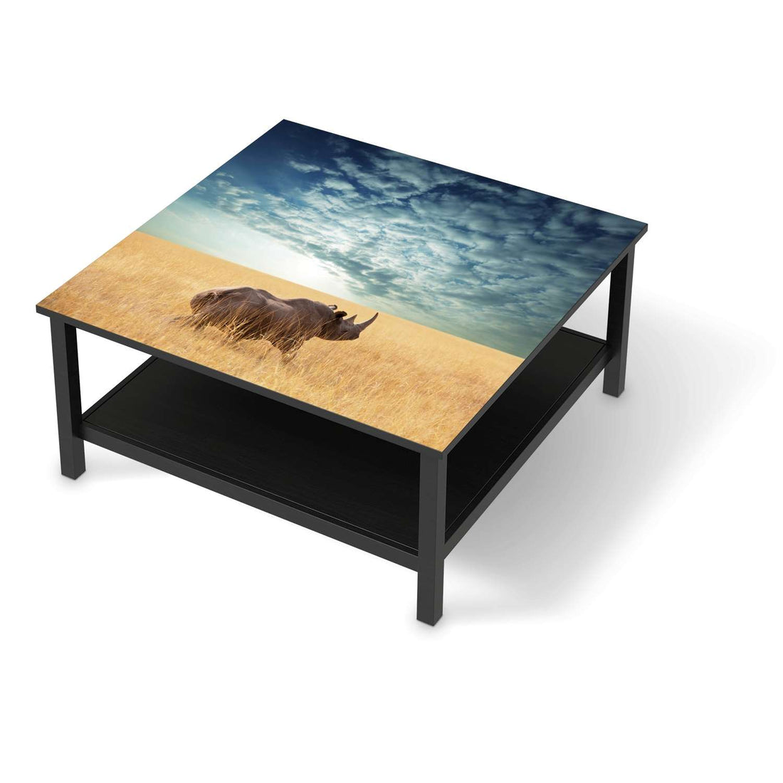 Klebefolie für Möbel Rhino - IKEA Hemnes Couchtisch 90x90 cm - schwarz