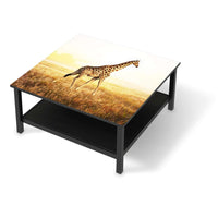 Klebefolie für Möbel Savanna Giraffe - IKEA Hemnes Couchtisch 90x90 cm - schwarz