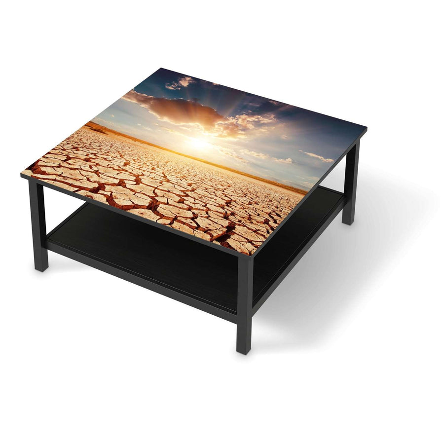 Klebefolie für Möbel Savanne - IKEA Hemnes Couchtisch 90x90 cm - schwarz