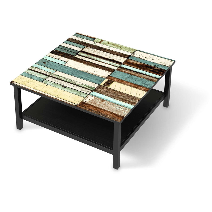 Klebefolie für Möbel Schiffsbruch - IKEA Hemnes Couchtisch 90x90 cm - schwarz