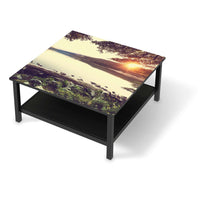 Klebefolie für Möbel Seaside Dreams - IKEA Hemnes Couchtisch 90x90 cm - schwarz