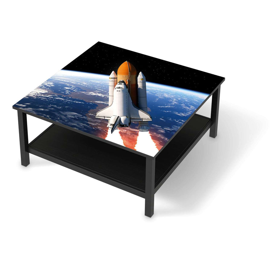 Klebefolie für Möbel Space Traveller - IKEA Hemnes Couchtisch 90x90 cm - schwarz