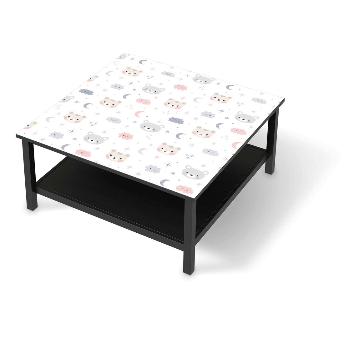 Klebefolie für Möbel Sweet Dreams - IKEA Hemnes Couchtisch 90x90 cm - schwarz
