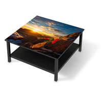 Klebefolie für Möbel Tibet - IKEA Hemnes Couchtisch 90x90 cm - schwarz
