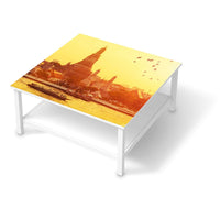 Klebefolie für Möbel Bangkok Sunset - IKEA Hemnes Couchtisch 90x90 cm  - weiss