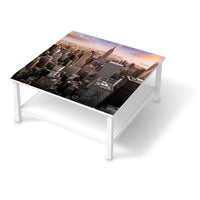 Klebefolie für Möbel Big Apple - IKEA Hemnes Couchtisch 90x90 cm  - weiss