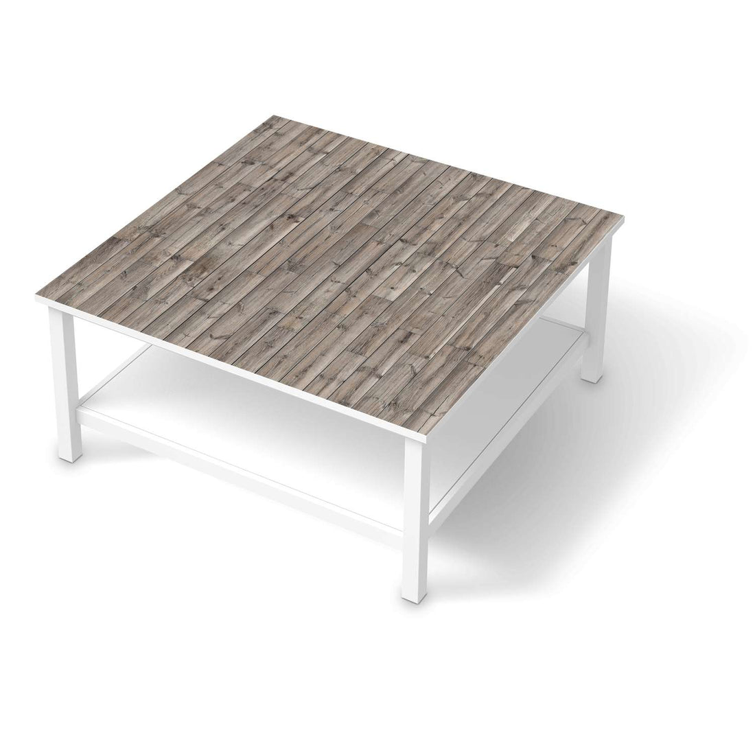 Klebefolie für Möbel Dark washed - IKEA Hemnes Couchtisch 90x90 cm  - weiss