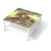 Klebefolie für Möbel Eulenbaum - IKEA Hemnes Couchtisch 90x90 cm  - weiss