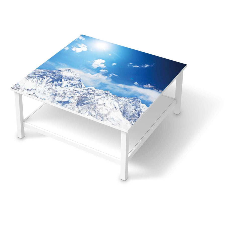 Klebefolie für Möbel Everest - IKEA Hemnes Couchtisch 90x90 cm  - weiss