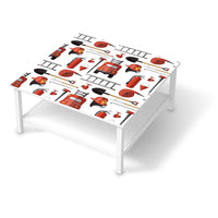 Klebefolie für Möbel Firefighter - IKEA Hemnes Couchtisch 90x90 cm  - weiss