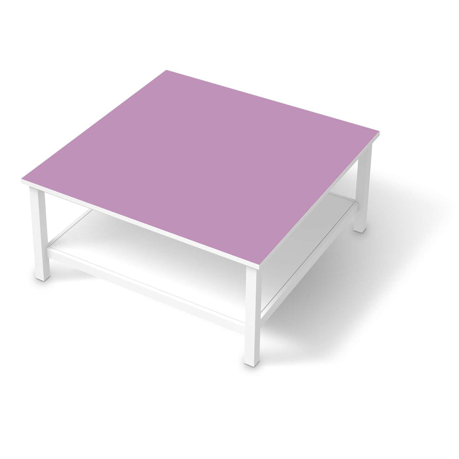 Klebefolie für Möbel Flieder Light - IKEA Hemnes Couchtisch 90x90 cm  - weiss