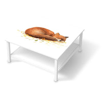Klebefolie für Möbel Fuchs - IKEA Hemnes Couchtisch 90x90 cm  - weiss