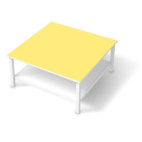 Klebefolie für Möbel Gelb Light - IKEA Hemnes Couchtisch 90x90 cm  - weiss