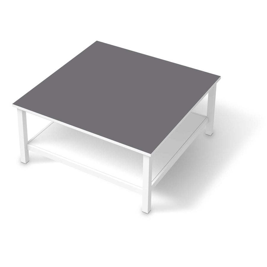Klebefolie für Möbel Grau Light - IKEA Hemnes Couchtisch 90x90 cm  - weiss