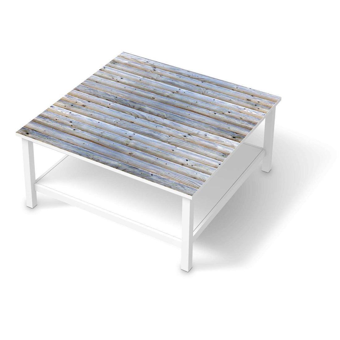 Klebefolie für Möbel Greyhound - IKEA Hemnes Couchtisch 90x90 cm  - weiss