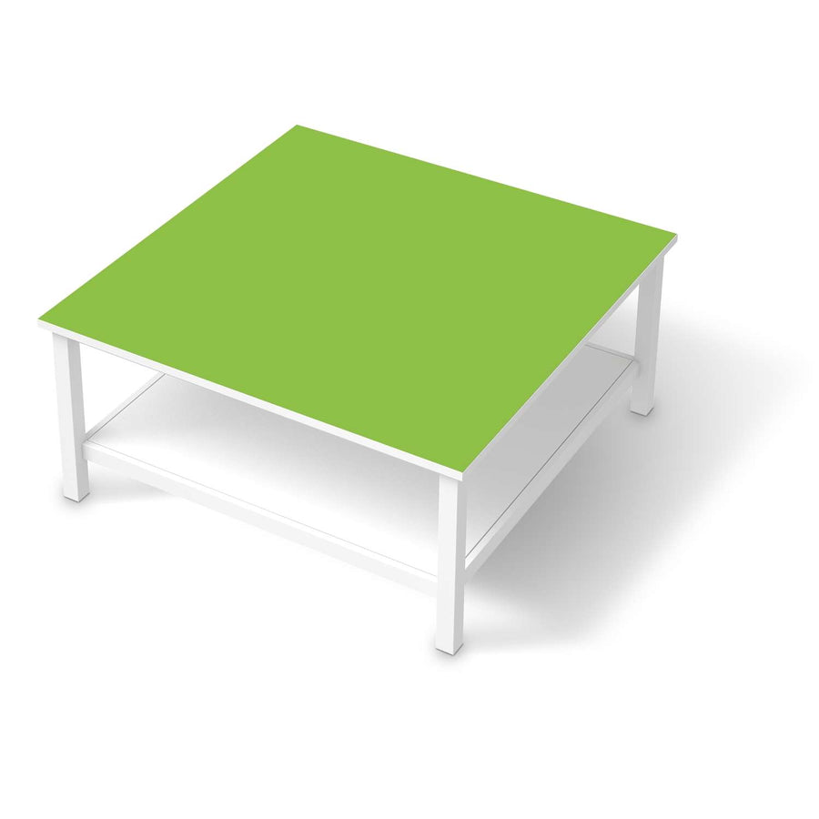 Klebefolie für Möbel Hellgrün Dark - IKEA Hemnes Couchtisch 90x90 cm  - weiss